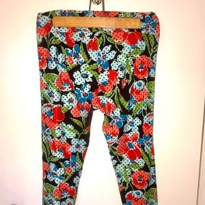 LuLaroe Leggings- STRECH pants Floral -Multi Color SuPerCute